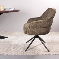 DS4U Loisa armstoel terugdraai - groen | Showroommodel