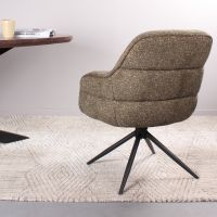 DS4U Loisa armstoel terugdraai - groen | Showroommodel