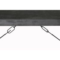 Norris eettafel 180x90 cm - zwart
