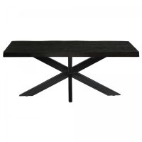 Livingfurn Norris eettafel 240 cm - zwart