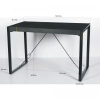 Livingfurn Norris bartafel 140 cm - zwart