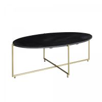 Salontafel Anthony 110 cm - zwart/goud