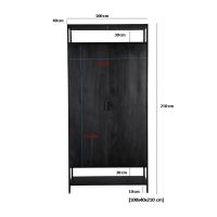 Livingfurn Kala wandkast twee deuren 100 cm