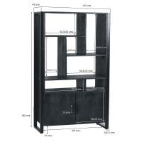 Norris stellingkast 110 cm - zwart