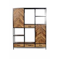 Brooklyn vakkenkast - 160 cm - mangohout - naturel