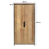 Tomar kast - 185 cm - naturel - hout