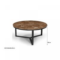 Senna salontafel 80 cm - hout - bruin