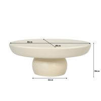 Dune salontafel 80 cm - beige