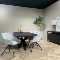 Montreaux eettafel 220cm - zwart