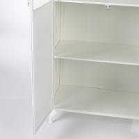 Miya wandkast hoog 2-deurs wit van het woonmerk Puur