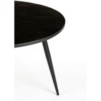 Mora eettafel rond 110 cm zwart