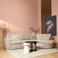 Almo 2,5-zitsbank divan rechts - beige