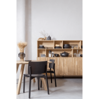 New Gravure wandkast eiken blanke lak