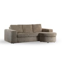 Niall 3-zits hoekbank links/rechts lord ribstof - beige