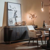 Tower Living Rivello dressoir - 210 cm - zwart