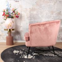 Norah fauteuil velvet zalmroze van het woonmerk DS4U