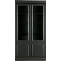 Organize vitrinekast/buffetkast 110 cm grenen matzwart van het woonmerk BePureHome