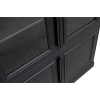 Organize vitrinekast/buffetkast 110 cm grenen matzwart van het woonmerk BePureHome