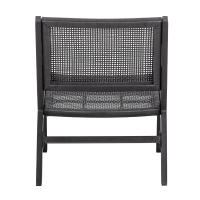 Fauteuil Pem met armleuning aluminium zwart van het woonmerk WOOOD