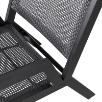 Fauteuil Pem met armleuning aluminium zwart van het woonmerk WOOOD