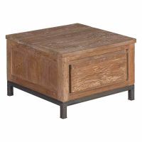 Tower Living Venetie bijzettafel vierkant dicht - 60 cm - bruin