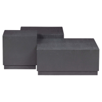 Pim salontafelset zwart - set van 3 van het woonmerk WOOOD