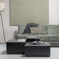 Pim salontafelset zwart - set van 3 van het woonmerk WOOOD