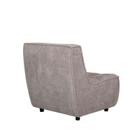 Label51 Albero 1-zitsbank 70x92x81 cm - clay elite/zwart hout