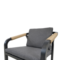 Rimini terrasstoel grijs van het woonmerk Les