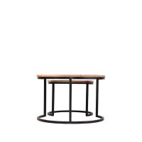 Double salontafelset mangohout