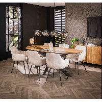 Fraaai Milan eettafel organisch 215 cm