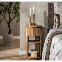 Sedona nachtkastje rond XS - mangohout