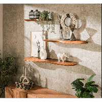 Boka organische wandplank - 120 cm - naturel