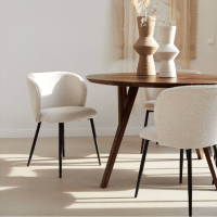 Light & Living Elyna eetkamerstoel bouclé