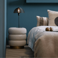 Light & Living Kimi poef Ø40x45 cm teddy 