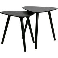 Nila bijzettafel zwart | set van 2