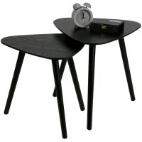 Nila bijzettafel zwart | set van 2