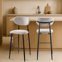 DS4U Sumi barkruk 75 cm beige - zwarte poot - OUTLET B