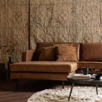 Bounds bijzettafel XL hout/metaal antique goud van het woonmerk BePureHome