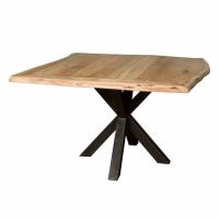 Tower Living Soria eettafel vierkant - 130 cm - bruin