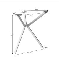 Starfurn Y-tafelpoot set van 2 - anodic bruin