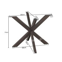 Starfurn Matrixpoot rond koker 4x8 cm - anodic bruin