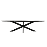 Eettafel Brandy ovaal 210 cm - zwart