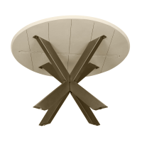Starfurn Eettafel Madison ø130 cm - zand/brons