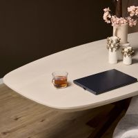 Eettafel Madison 160 cm Deens Ovaal - zand/brons