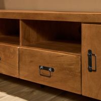 Tv meubel Boaz met deuren en lades - 200 cm - naturel