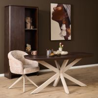 Starfurn Eettafel Madison 160 cm Deens Ovaal bruin