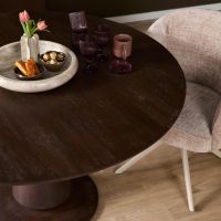 Starfurn Eettafel Lima rond 150 cm - bruin