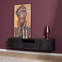 Starfurn Zwevend tv-meubel New York 160 cm - zwart