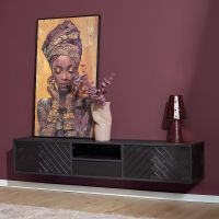 Starfurn Zwevend tv-meubel New York 180 cm - zwart